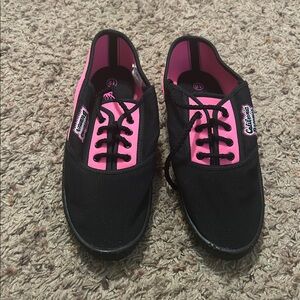 Black and Pink Women's Sneakers